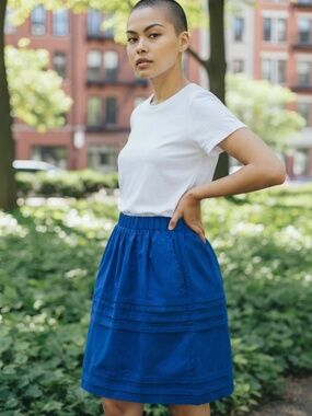 NWT Women's Pintuck Tier Skirt